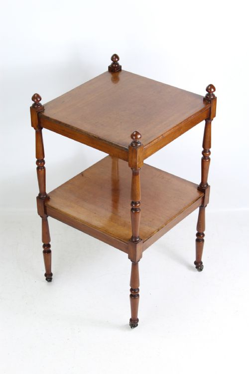 fig 1. Victorian Mahogany Two Tier Whatnot