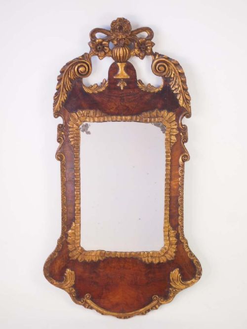 Large Antique Victorian Mirror in George II Style
