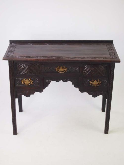 Antique Victorian Oak Lowboy