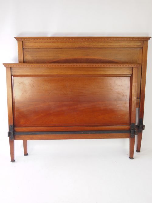 fig 1. Victorian Mahogany & Inlaid Double Bed