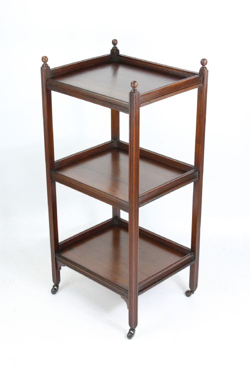 Victorian 3 Tier Walnut Whatnot