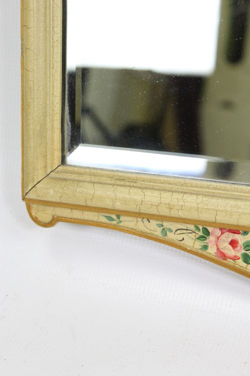 fig 1. Vintage Floral Painted Hall Mirror