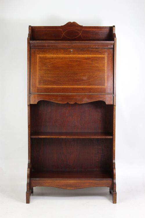 Slim Edwardian Mahogany Hall Bureau