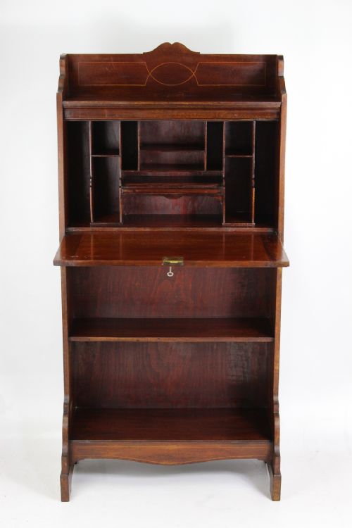 fig 1. Slim Edwardian Mahogany Hall Bureau