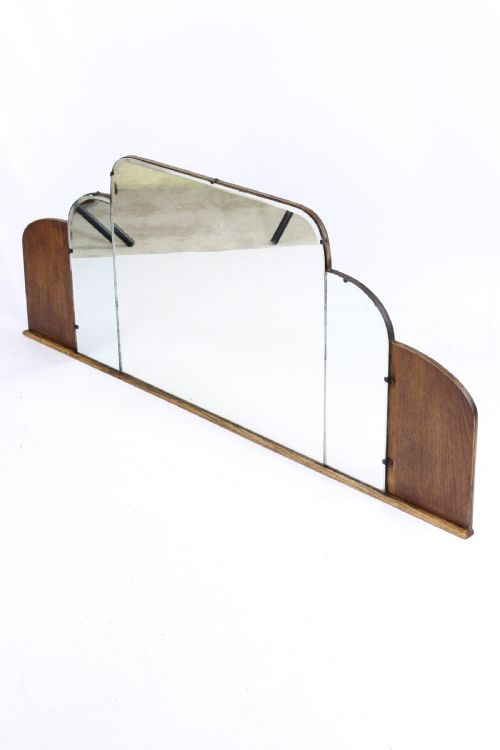 fig 1. Art Deco Overmantle Mirror