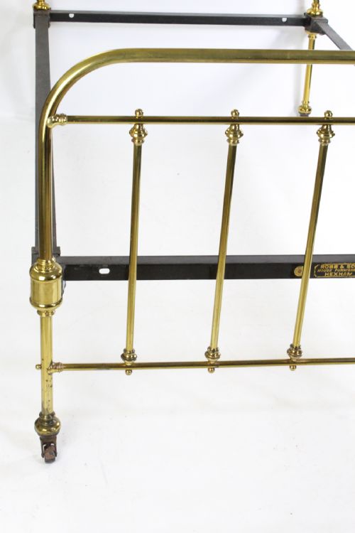 fig 2. Large Single Victorian Brass Bed by Hoskins & Sewell