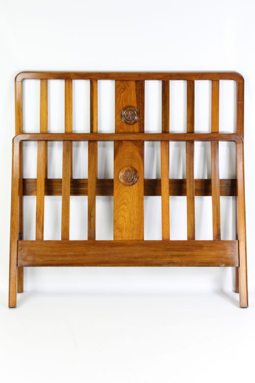 Edwardian Walnut Double Bed