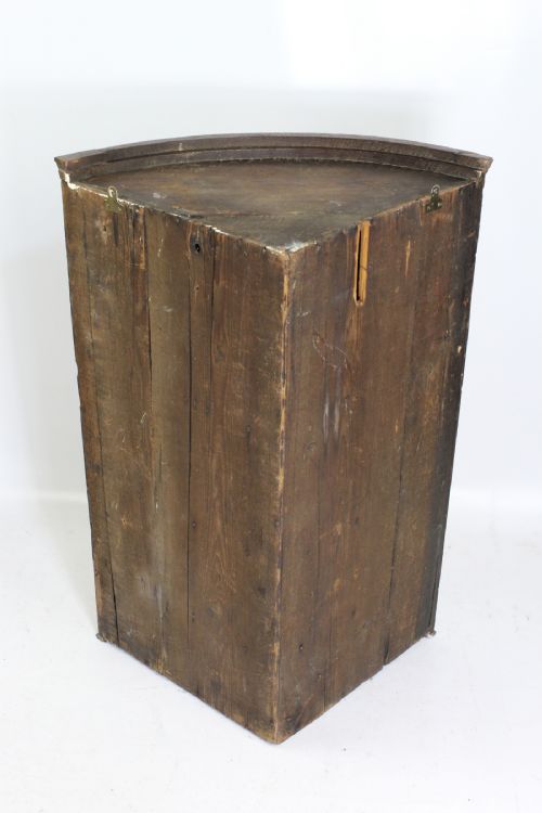 fig 1. Georgian Oak Bow Front Corner Cupboard