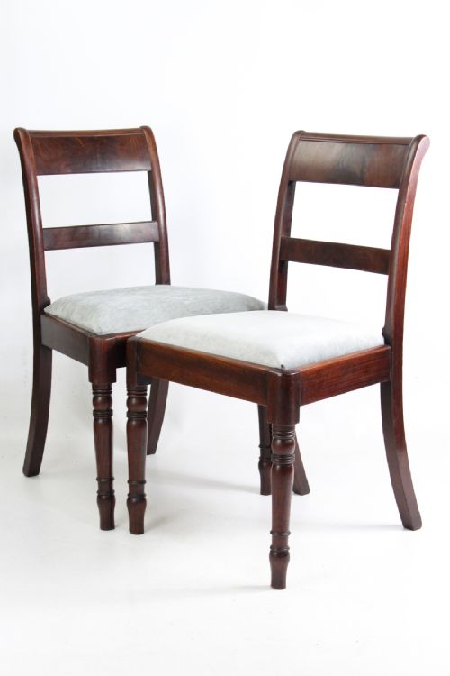 Pair Regency Mahogany Side Chairs