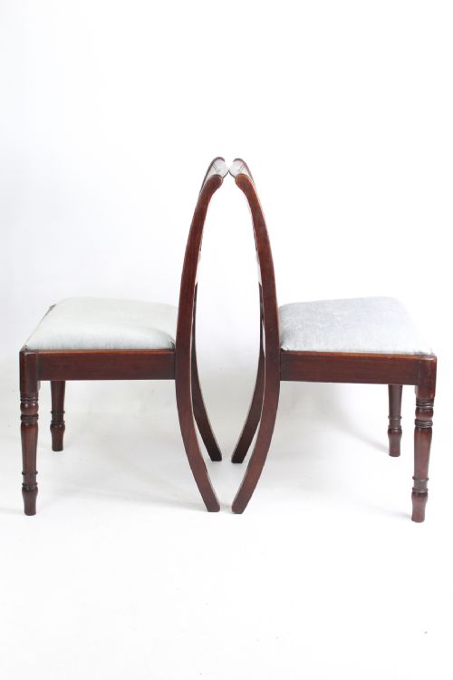 fig 1. Pair Regency Mahogany Side Chairs