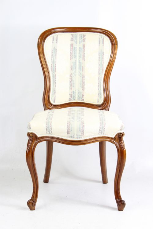 fig 1. Pair Antique Victorian Mahogany Balloon Back Chairs