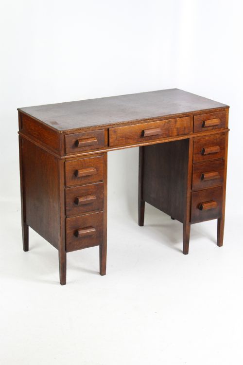 Childs Art Deco Oak Desk