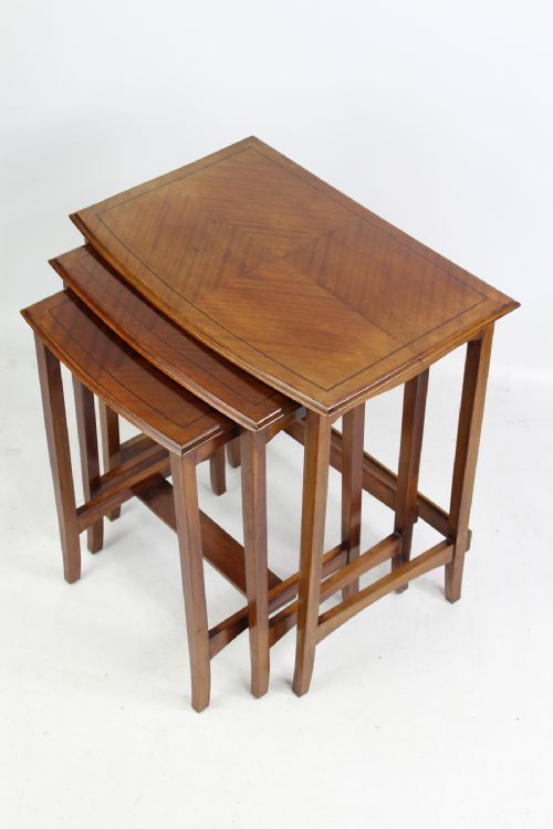 Edwardian Nest of 3 Mahogany Tables
