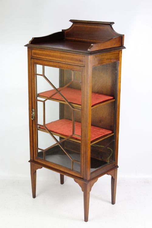 fig 1. Edwardian Mahogany Inlaid Display Cabinet