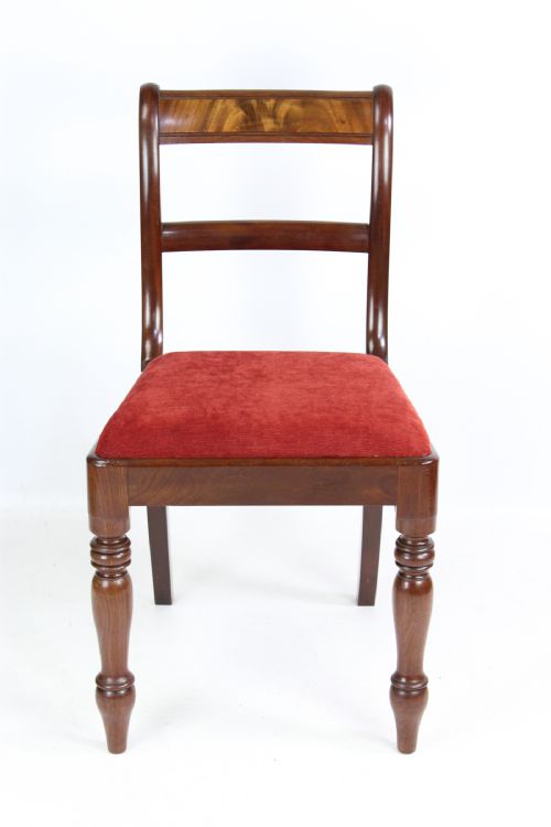 fig 1. Set of 6 Regency Mahogany Dining Chairs
