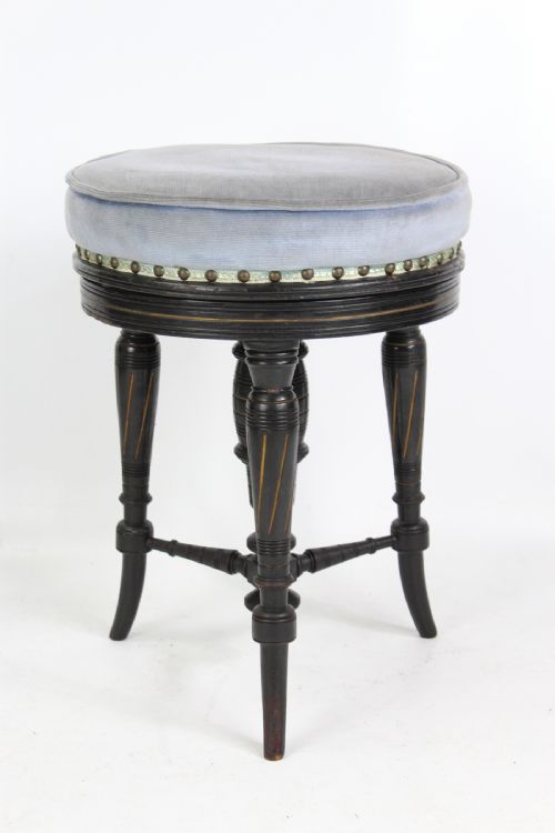 Victorian Aesthetic Movement Rise & Fall Piano Stool