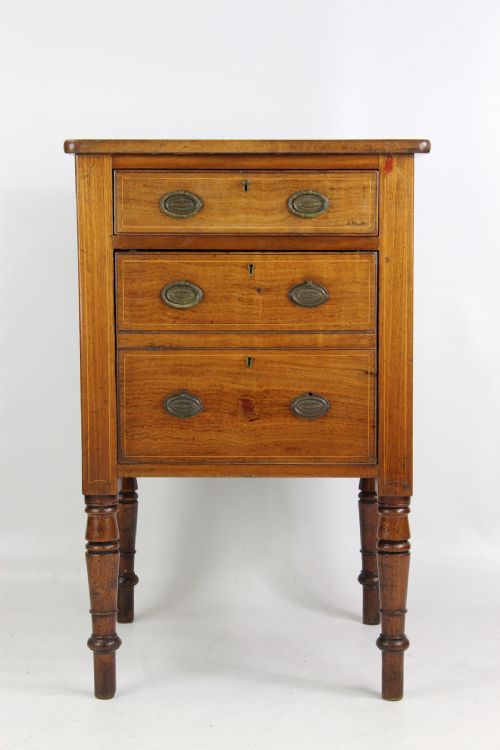 Georgian Mahogany & Inlaid Side Cabinet