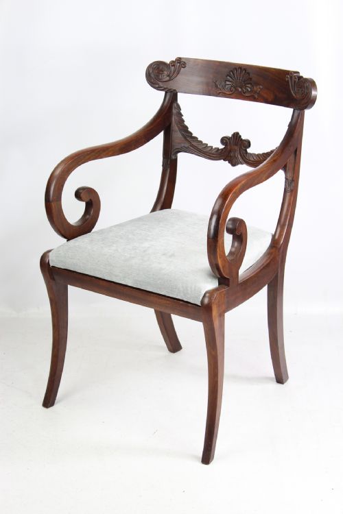 fig 1. Regency Mahogany Desk Chair