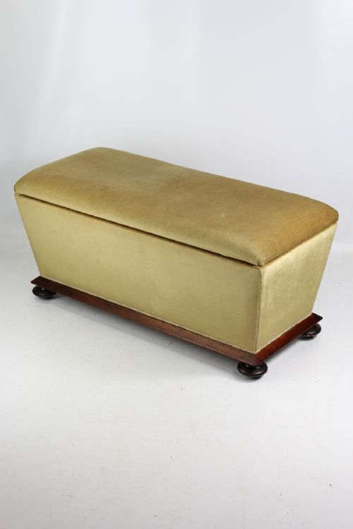 fig 1. Long Antique Victorian Ottoman