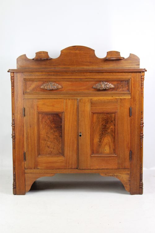Small Antique French Walnut Cupboard