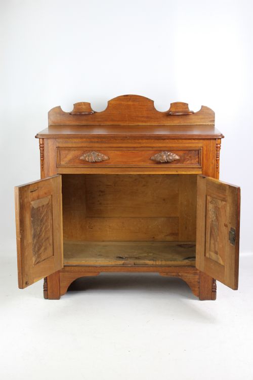 fig 1. Small Antique French Walnut Cupboard