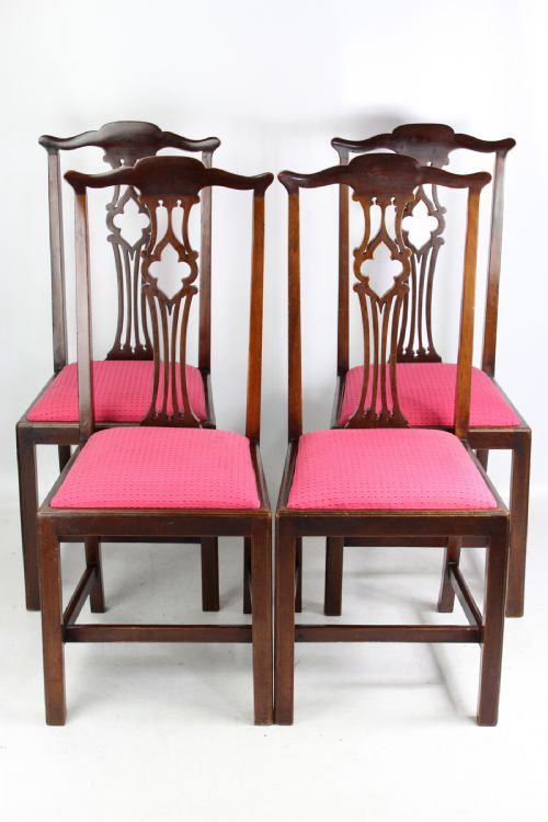 fig 1. Harlequin Set of 8 Edwardian Mahogany Dining Chairs