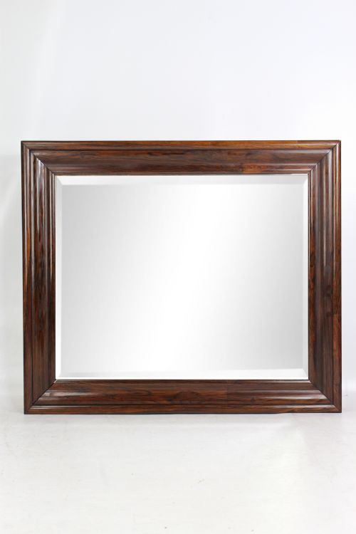 Large Victorian Rosewood Wall Mirror or Overmantle (Overmantel)