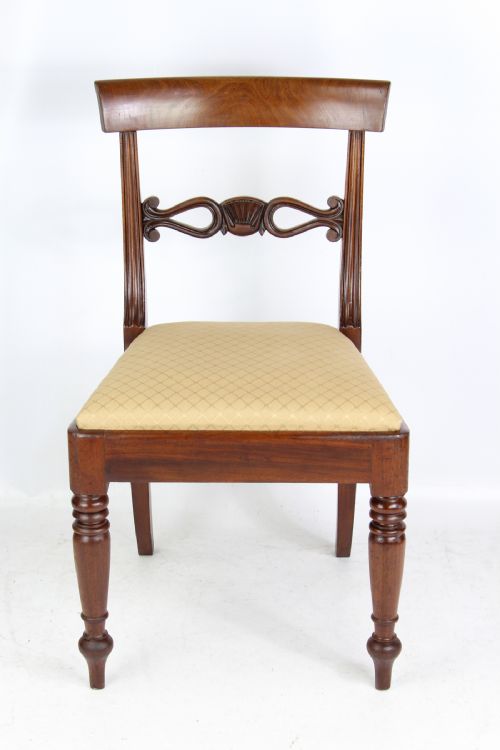 fig 1. Set of 3 Victorian Mahogany Dining Chairs