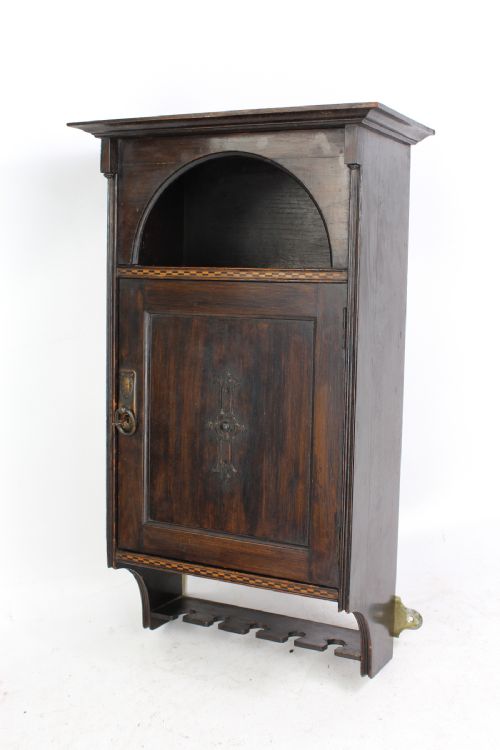 Edwardian Arts & Crafts Mahogany Hanging Cabinet