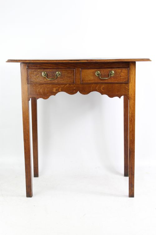 Small Georgian Oak Lowboy 18th Century George III Side Table