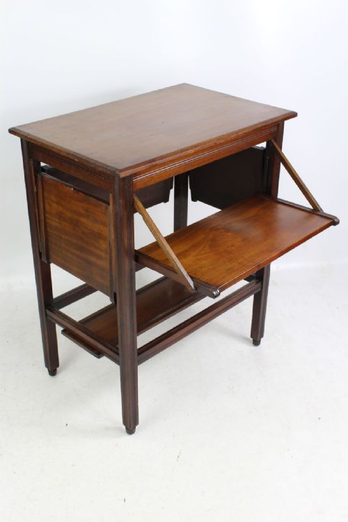 fig 1. Edwardian Walnut Drop-Flap Table