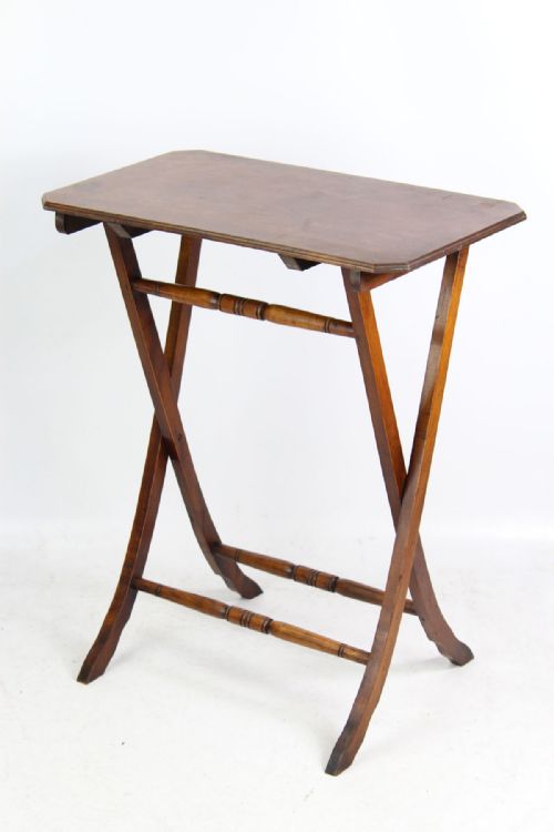 Edwardian Folding Coaching Table Campaign Butlers Stand