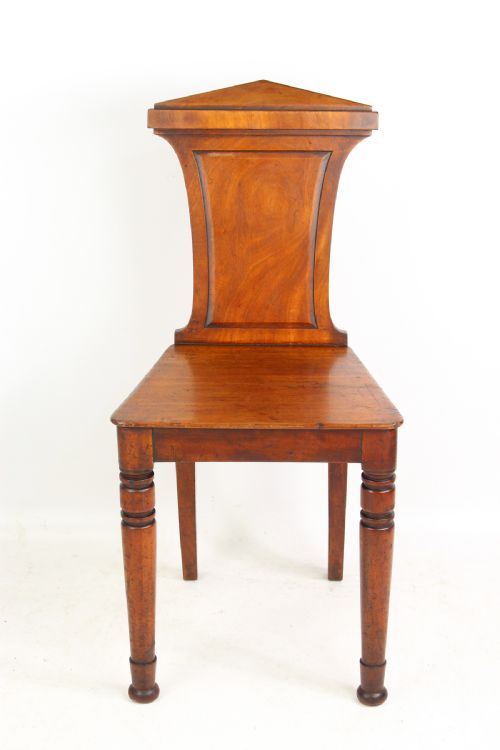 Small Regency Mahogany Hall Chair