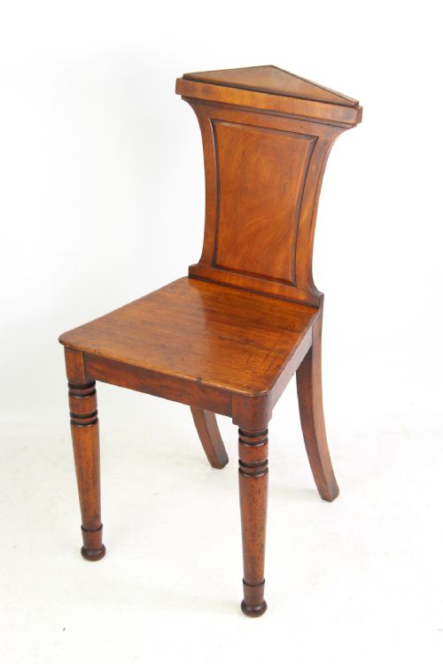 fig 1. Small Regency Mahogany Hall Chair