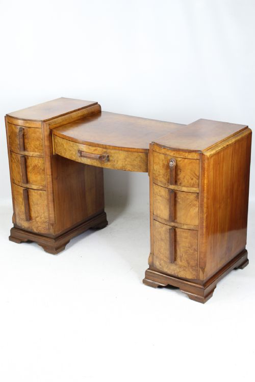 Art Deco Walnut Desk
