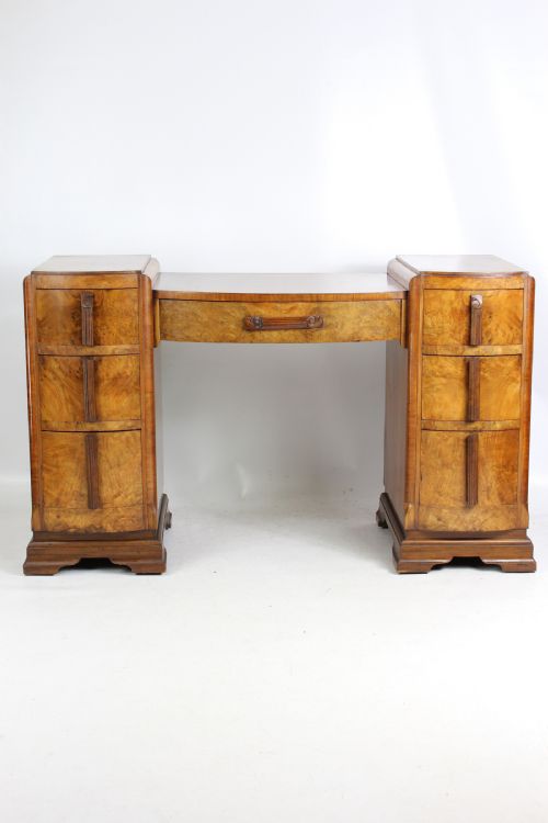 fig 1. Art Deco Walnut Desk