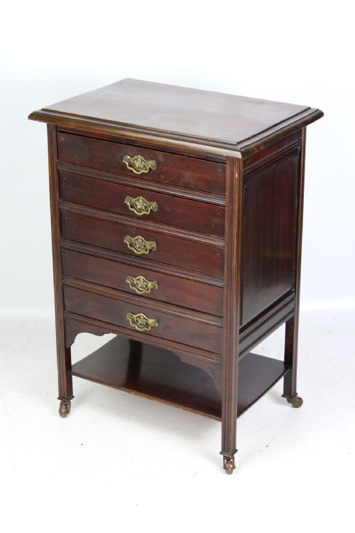 Antique Edwardian Music Chest