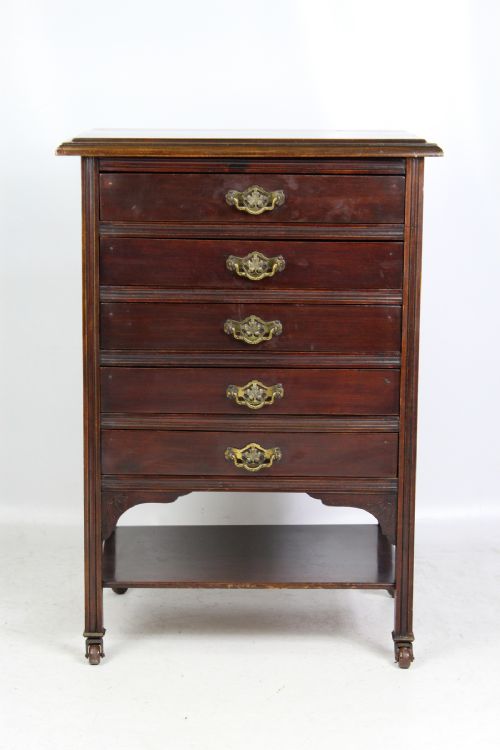 fig 1. Antique Edwardian Music Chest