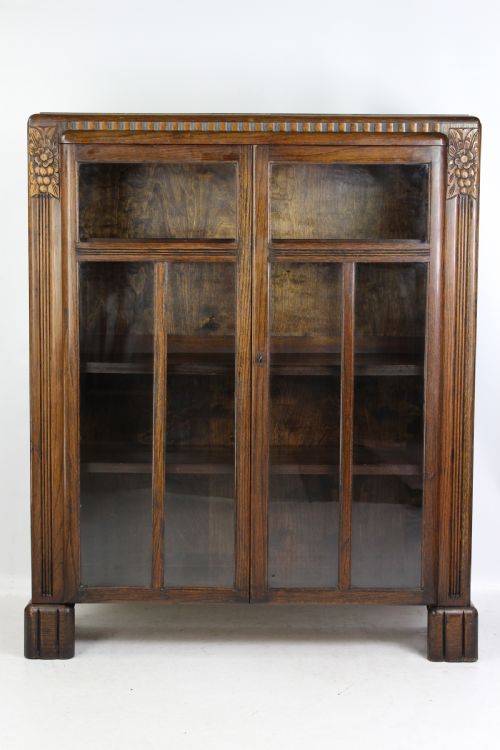 Art Deco Oak Bookcase