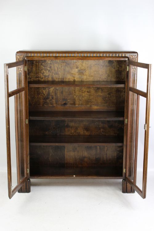 fig 1. Art Deco Oak Bookcase