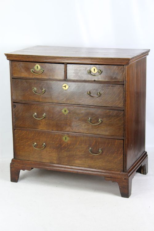 fig 1. Georgian Oak Chest of Drawers