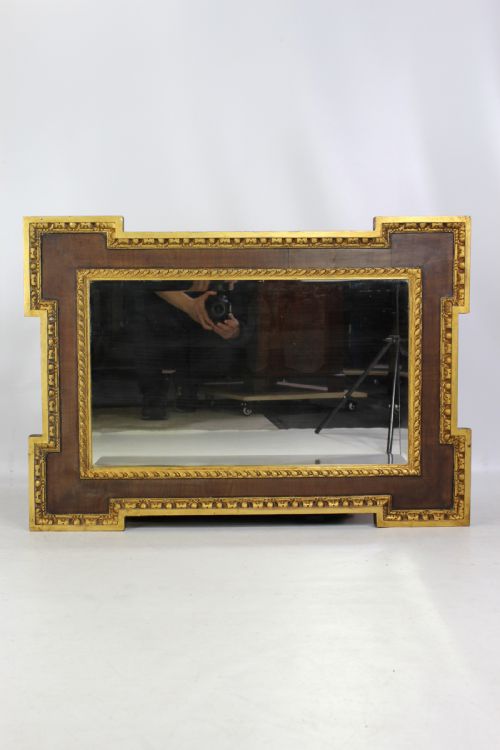 fig 1. Edwardian Mahogany & Gilt Mirror