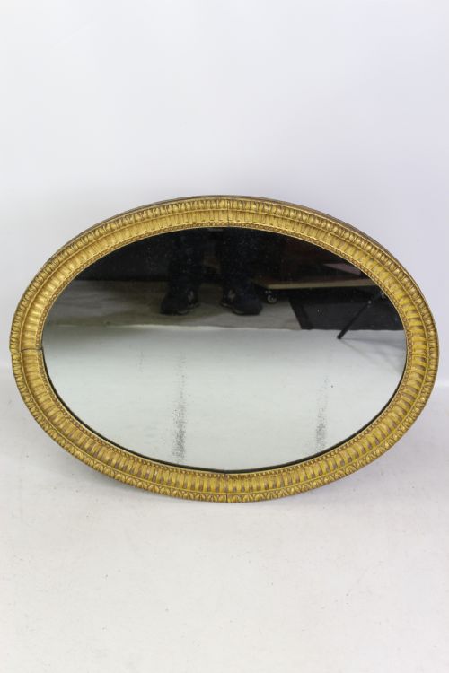 fig 1. 19th Century English Giltwood Oval Mirror