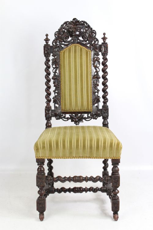 Victorian Oak Gothic Revival Chair
