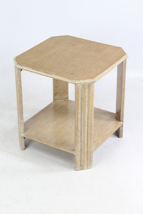Small Limed Oak Art Deco Coffee Table Heals Style