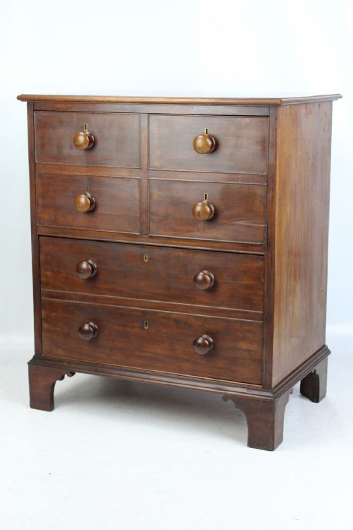 fig 1. Small Georgian Mahogany Chest of Drawers