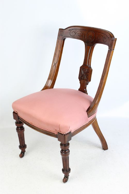 fig 1. Pair of Victorian Sling Back Chairs