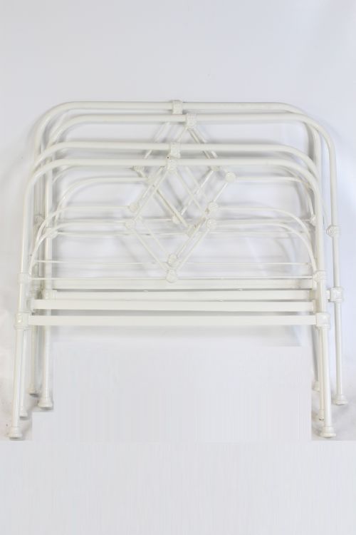 fig 1. Pair Victorian Large Single (3Ft6) Iron Beds