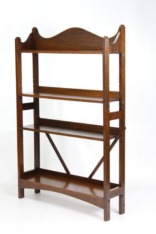 Arts & Crafts Oak Open Bookcase Manner of Heals
