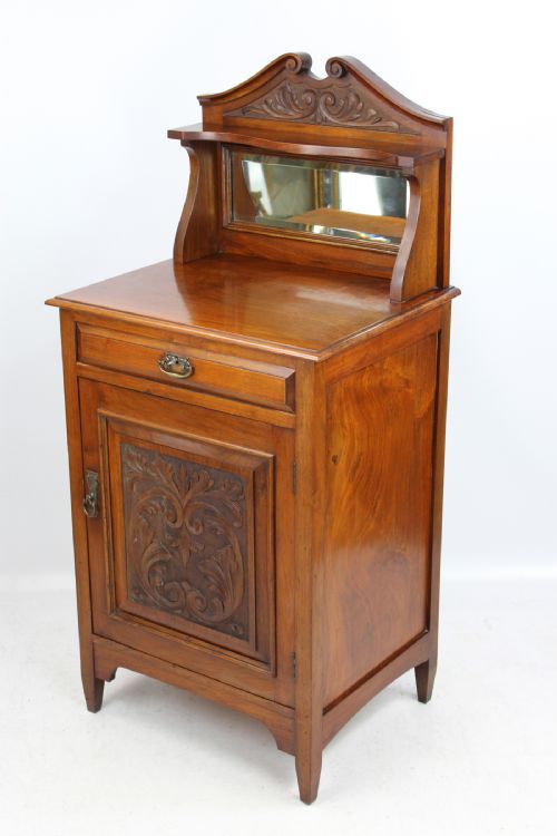 fig 1. Small Victorian Walnut Music Cabinet